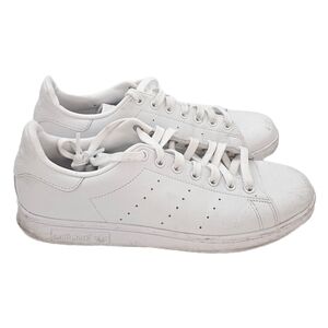 Adidas Stan Smith White Low Top Sneakers Size 9 Mens Classic Street Style